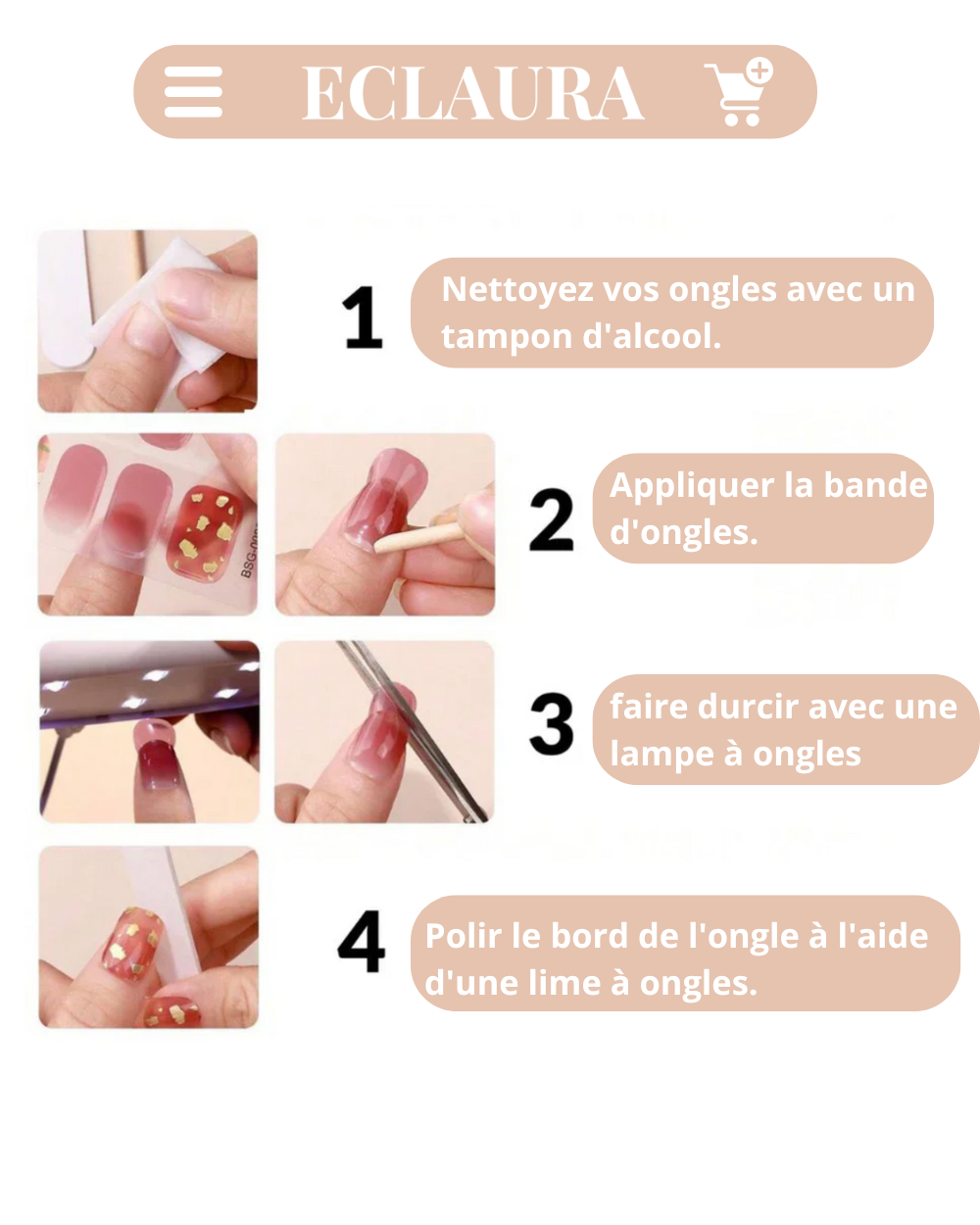 Pack 3 nails