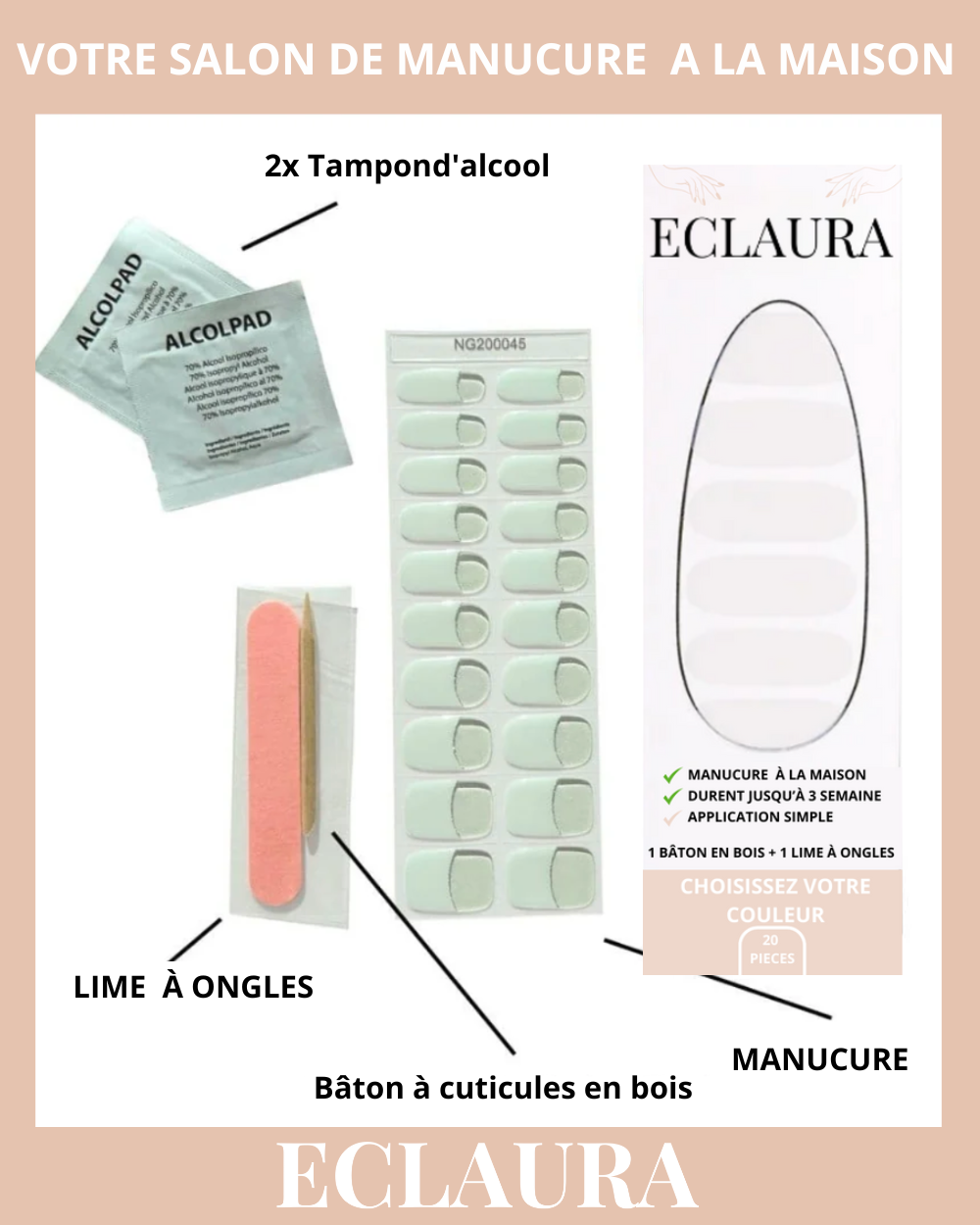 Pack 3 nails
